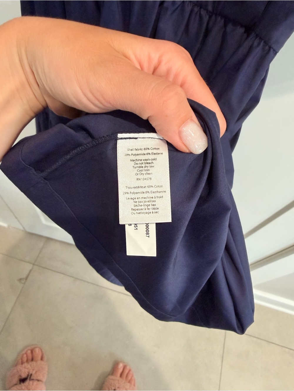 Vineyard Vines Navy Button-Front Tiered Shirt Dress sz 6 - Picture 7 of 7